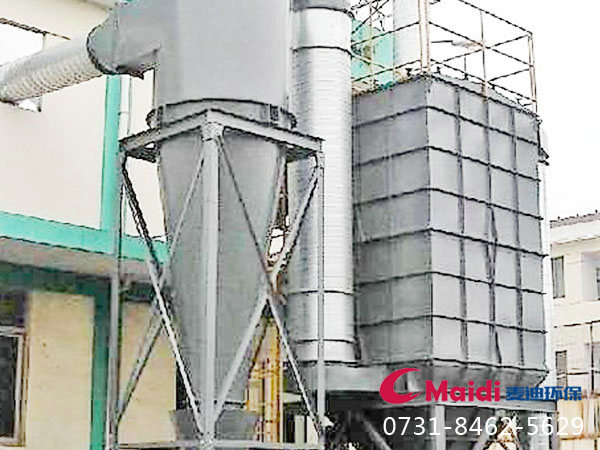 旋風除塵器+布袋除塵器